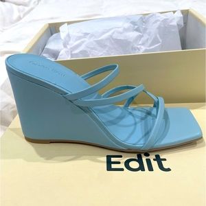Blue wedges size 6.5